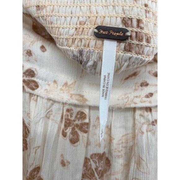 Free People Magnetic Meadows Tiered Laced Up Side Maxi Skirt LARGE - Picture 6 of 8